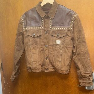 Chevignon Westerns leather cowgirl jacket